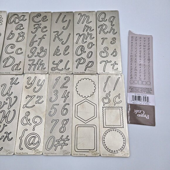 Cuttlebug Harmony Alphabet Die Set 12 Dies Provo Craft Scrapbooking Card Making - Picture 4 of 9